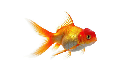 Goldfish transparent PNG. Perfect for use in nature-themed graphics, educational materials, or creative designs,.