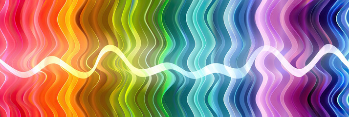 Obraz premium Wavy Game Ripples: A ripple effect background with wavy lines in vibrant colors, reflecting the excitement and energy of the game show experience.