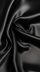 Fototapeta premium Elegant Black Fabric with Glossy Finish