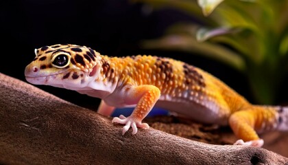 Obraz premium lizard on a branch