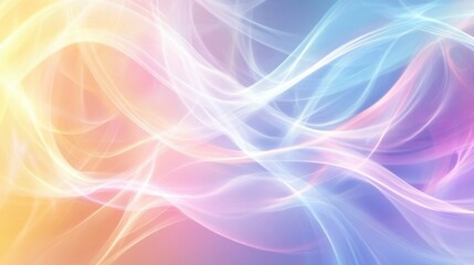 Soft pastel-colored light swirls creating a delicate and calming abstract background.