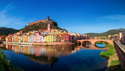 Fototapeta premium panorama of the town country