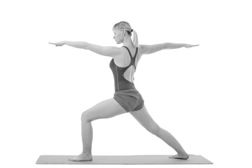 Fototapeta premium young flexible woman doing yoga