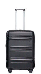 Chic Black Suitcase on White Background