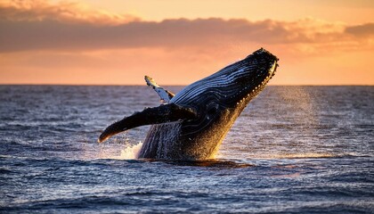 humpback whale in the sea