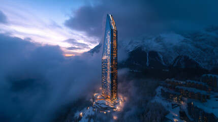 Obraz premium Skyscrapers interesting designs - 0066