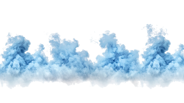 Majestic Blue Smoke Explosion Creating Stunning Visual Effects Generative AI