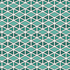 Contemporary geometric pattern. Repeated triangles ornament. Modern geo abstract background. Seamless surface design. Mosaic wallpaper. Digital paper, textile print. Vector illustration