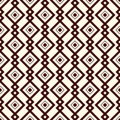 Ethnic, tribal seamless surface pattern. Repeated diamonds and rhombuses motif. Folk background. Folkloric wallpaper. Geometric ornament. Geo digital paper, textile print. Vector art