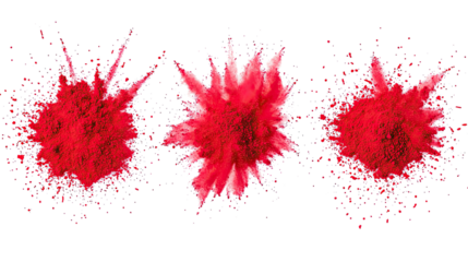Bright Red Holi Powder Bursting With Festive Joy Generative AI