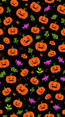 halloween seamless background