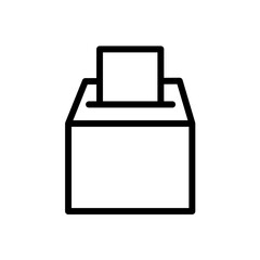 Vote, votingbox - vector icon
