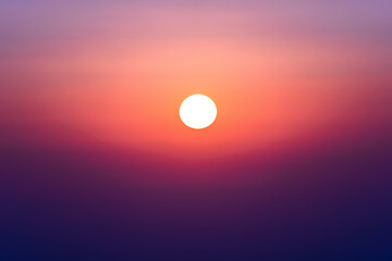 Red sunset, sun, beautiful view