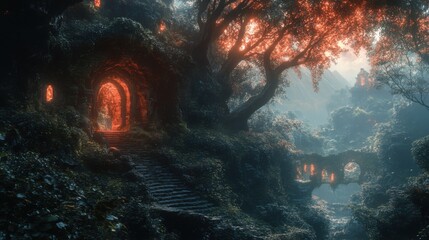 Obraz premium scary halloween background