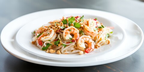 a plate of food on a table