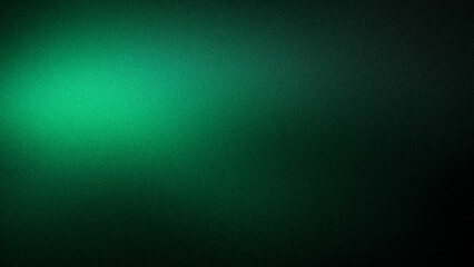 A vibrant gradient of rich emerald green and deep black, featuring a grainy texture. Perfect for use in backgrounds, wallpapers, banners, and creative designs