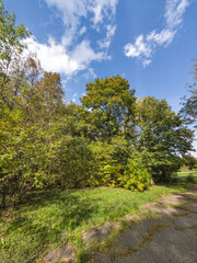 Autumn view of South Park in city of Sofia, Bulgaria