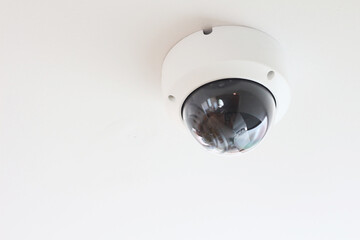 security camera on the ceiling