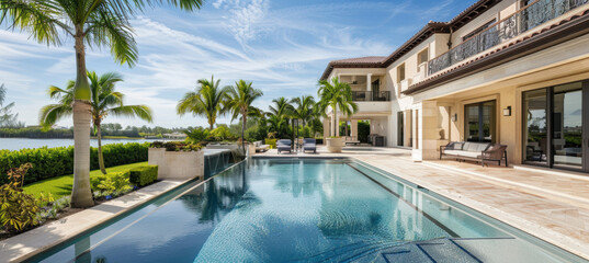Fototapeta premium Luxurious Real Estate Virtual Tour Flyer Design for High-End Property Promotion