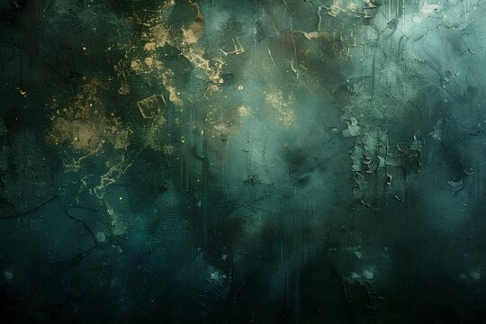 A close up of a painting on a wall