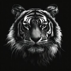 Obraz premium Zodiac Sign of the Tiger: Vector Illustration
