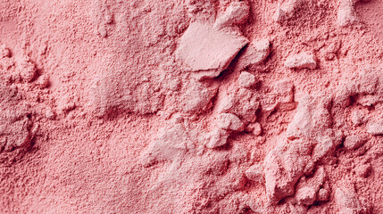 Naklejka premium a close-up, top-down view of dried strawberry powder, with its soft pink hue and fine, powdery texture filling the frame