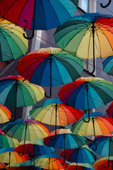 colorful umbrellas background