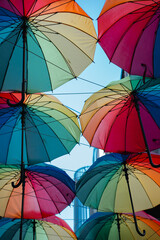 colorful umbrellas background