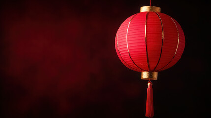Obraz premium traditional red lantern with intricate details for chinese festival