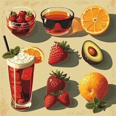 Collection of Flat Vector Icons for Modern Digital Applications and Design