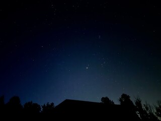 Bright Stars Over Midwestern Sky