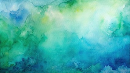 Abstract watercolor background in various shades of blue and green , watercolor, abstract, background, texture, blue