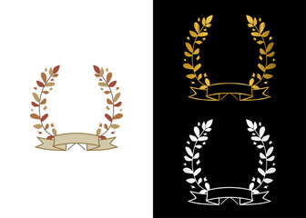 月桂樹、月桂冠、アワードと表彰、ローレルのアイコン03