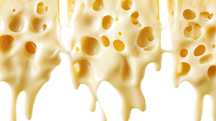 Delicious Melted Cheese With Gooey Borders Stretching From a Dish Generative AI
