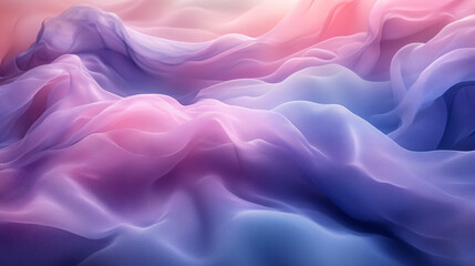 Obraz premium Abstract fluid background with soft swirls and seamless gradients in pastel pink, teal, and lavender, creating a tranquil and introspective atmosphere. Suitable for artistic and calming purposes.