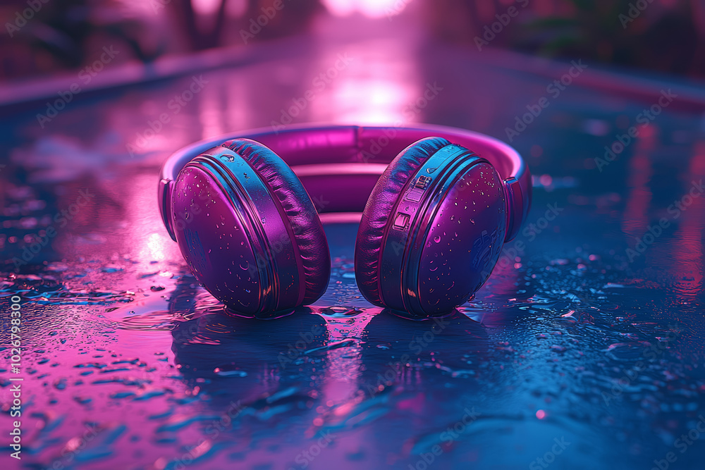 Poster an ai-driven music streaming platform that curates playlists based on the listener's mood and prefer