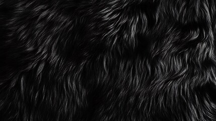 Black fur texture. Abstract background and texture for design.