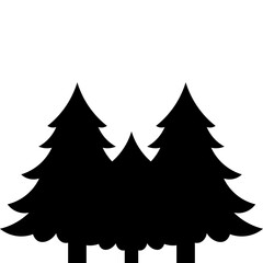 Christmas Pine Tree Silhouette