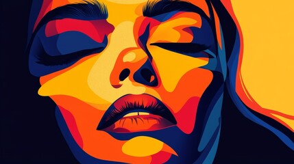 Obraz premium woman face illustration