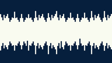 Obraz premium Illustration music wave pixel unique design 