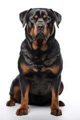 Rottweiler Dog looking to camera