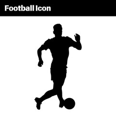 soccer player silhouette