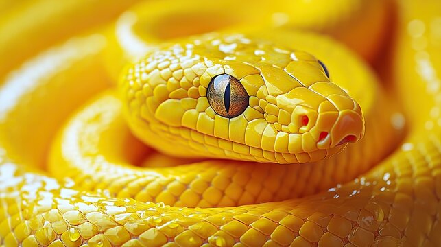 a yellow snake on a yellow background symbolizing python programming libraries