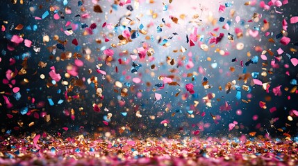 colorful confetti explosion background a joyful and festive atmosphere