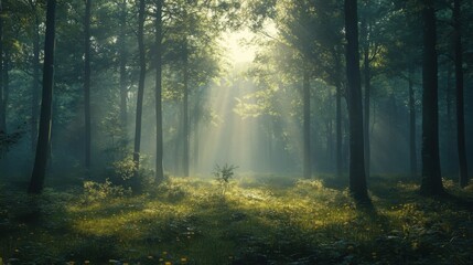 Fototapeta premium morning in the forest