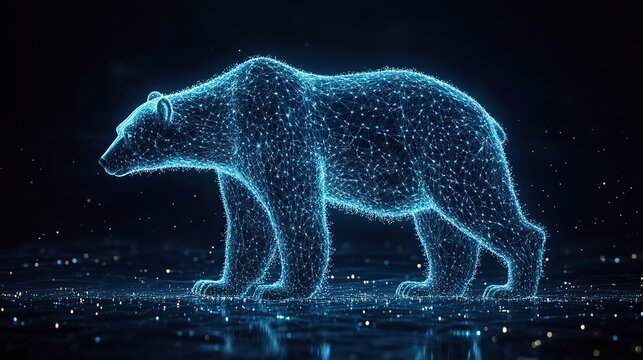 stylized polar bear representing the polaris data science python package symbolizing strength and precision in data analysis