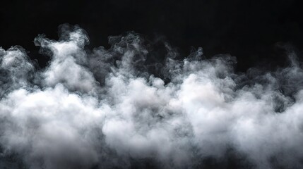 Obraz premium Soft White Smoke on a Dark Background