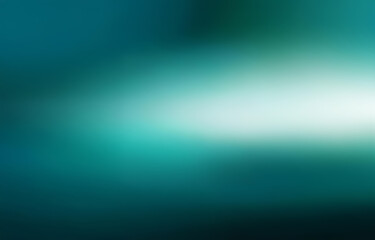 An abstract design with blurred lines and a gradient of blue, teal, and white.