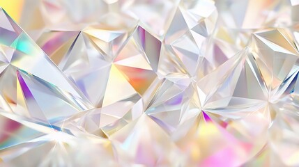 Shimmering Gemstone Background with Colorful Reflections