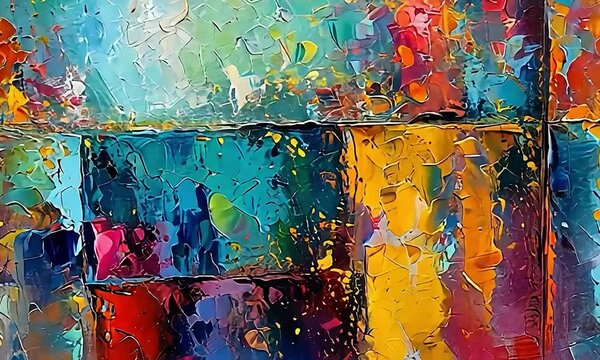 an abstract painting